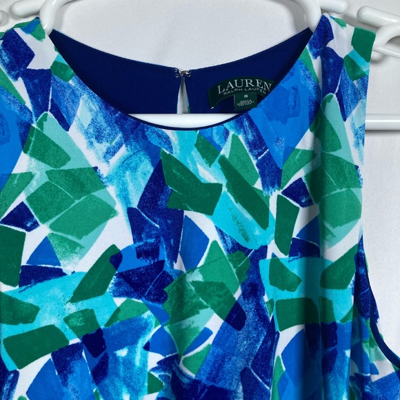 Ralph Lauren Blue and Green Patterned Dress - Picture 6 of 10